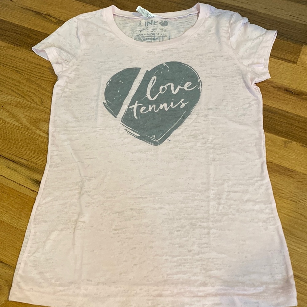 Line 3 Love Tennis T-Shirt - M - Like New